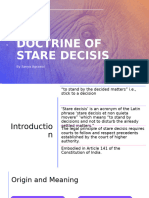 Doctrine of Stare Decisis