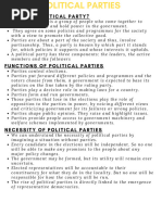 Political Parties notes