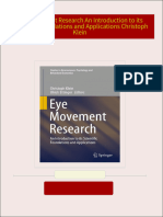 Download ebooks file Eye Movement Research An Introduction to its Scientific Foundations and Applications Christoph Klein all chapters