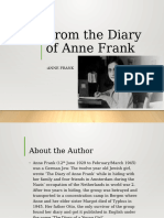 From the Diary of Anna Frank