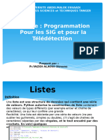 Module Programmation pour les SIG