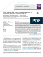 Carbon offsets out of the woods Acceptability of domestic vs International reforestation Programmes in the Lab