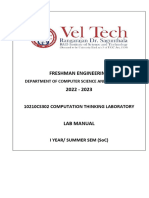 COMPUTATIONAL THINIKING LAB MANUAL updated 2022-2023 final copy-updated