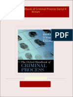 The Oxford Handbook of Criminal Process Darryl K Brown All Chapters Instant Download