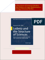 Download Complete Leibniz and the Structure of Sciences Modern Perspectives on the History of Logic Mathematics Epistemology Vincenzo De Risi PDF for All Chapters