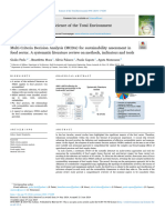 Multi-Criteria Decision Analysis (MCDA) for Sustainability Assessment In