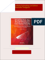 Buy ebook Statistical Portfolio Estimation 1st Edition Masanobu Taniguchi cheap price