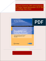 Instant ebooks textbook Knowledge and Systems Sciences 19th International Symposium KSS 2018 Tokyo Japan November 25 27 2018 Proceedings Jian Chen download all chapters