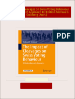 The Impact of Cleavages on Swiss Voting Behaviour A Modern Research Approach 1st Edition Andreas C. Goldberg (Auth.) all chapter instant download