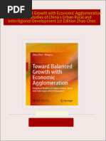 Toward Balanced Growth with Economic Agglomeration Empirical Studies of China s Urban Rural and Interregional Development 1st Edition Zhao Chen download pdf