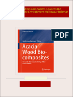 Acacia Wood Bio composites Towards Bio Sustainability of the Environment Md Rezaur Rahman 2024 scribd download