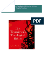 Instant Access to Ibn Taymiyya s Theological Ethics 1st Edition Sophia Vasalou ebook Full Chapters