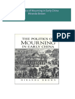 The Politics of Mourning in Early China Miranda Brown 2024 Scribd Download