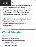 Antifungals Pharmacology