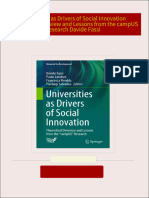 Instant download Universities as Drivers of Social Innovation Theoretical Overview and Lessons from the campUS Research Davide Fassi pdf all chapter