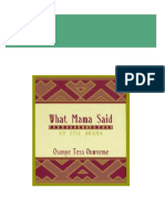 Get What Mama Said An Epic Drama 1st Edition Osonye Tess Onwueme PDF ebook with Full Chapters Now