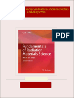 [FREE PDF sample] Fundamentals of Radiation Materials Science Metals and Alloys Was ebooks