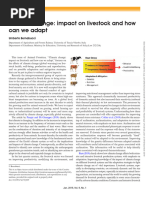 Climate change impact on livestock and how