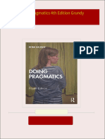 Instant Access to Doing Pragmatics 4th Edition Grundy ebook Full Chapters