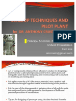 Anthony Crasto Scale Up Techniques &amp Pilot Plant