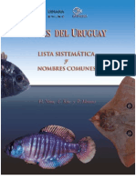 Peces Del Uruguay - Lista Sistemtica y Nombres Comunes