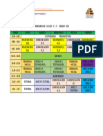 HORARIO  DE  CLASES   1