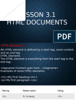 Lesson 3.1 HTML Documents 1