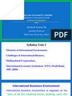 Business Environment Unit-5