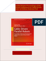 Get Cable Driven Parallel Robots Proceedings of the Second International Conference on Cable Driven Parallel Robots 1st Edition Andreas Pott PDF ebook with Full Chapters Now