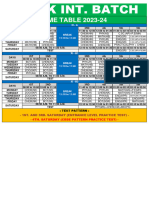 TIME TABLE 2023-24 (STD XI)