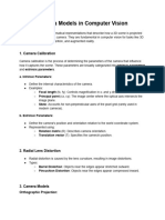 Camera Calibration CV