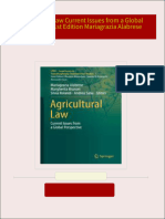 [FREE PDF sample] Agricultural Law Current Issues from a Global Perspective 1st Edition Mariagrazia Alabrese ebooks