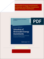 Download full Valuation of Renewable Energy Investments Practices among German and Swiss Investment Professionals Christian Hürlimann ebook all chapters