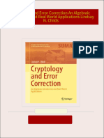 Cryptology and Error Correction An Algebraic Introduction and Real World Applications Lindsay N. Childs all chapter instant download