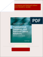 [FREE PDF sample] Transnational European and National Labour Relations Gerald G. Sander ebooks