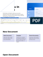 File Menu in MS Word