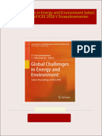 Instant Access to Global Challenges in Energy and Environment Select Proceedings of ICEE 2018 V Sivasubramanian ebook Full Chapters