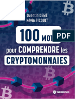 100 mots pour comprendre les cryptomonnaies.Quentin Demé