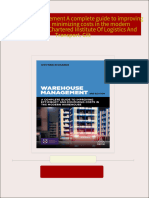 Download Complete Warehouse management A complete guide to improving efficiency and minimizing costs in the modern warehouse The Chartered Institute Of Logistics And Transport. Cilt PDF for All Chapters