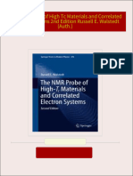 The NMR Probe of High Tc Materials and Correlated Electron Systems 2nd Edition Russell E. Walstedt (Auth.) All Chapters Instant Download