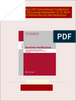 Download Full Runtime Verification 5th International Conference RV 2014 Toronto ON Canada September 22 25 2014 Proceedings 1st Edition Borzoo Bonakdarpour PDF All Chapters