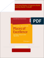 PDF Places Of Excellence How Master s Programs Build Reputability Martin Tröndle download