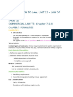 INTRODUCTION TO LAW [Unit 12 & 15]