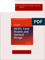 Immediate download MEMS: Field Models and Optimal Design Paolo Di Barba ebooks 2024