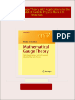 Mathematical Gauge Theory With Applications to the Standard Model of Particle Physics Mark J.D. Hamilton download pdf