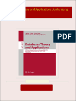 Instant Access to Databases Theory and Applications Junhu Wang ebook Full Chapters