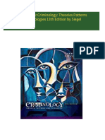 Instant download Test bank for Criminology: Theories Patterns and Typologies 13th Edition by Siegel pdf all chapter