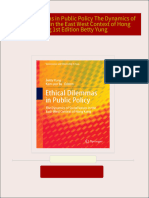 Instant download Ethical Dilemmas in Public Policy The Dynamics of Social Values in the East West Context of Hong Kong 1st Edition Betty Yung pdf all chapter