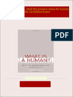 What is a human? : what the answers mean for human rights 1st Edition Evans 2024 scribd download