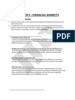  Financial Markets